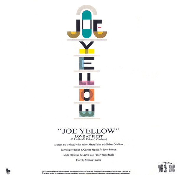 Joe Yellow – Love At First (Special Remix) – Bild 2
