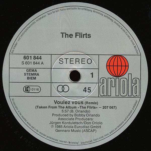 The Flirts – Voulez Vous / I Wanna Wear Your Ring – Bild 3