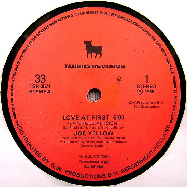 Joe Yellow – Love At First (Special Remix) – Bild 3