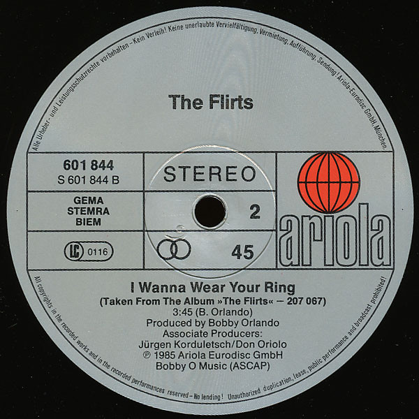 The Flirts – Voulez Vous / I Wanna Wear Your Ring – Bild 4