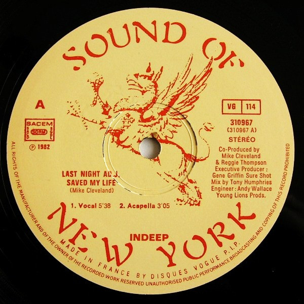 Indeep – Last Night A D.J. Saved My Life (Original Version) – Bild 3