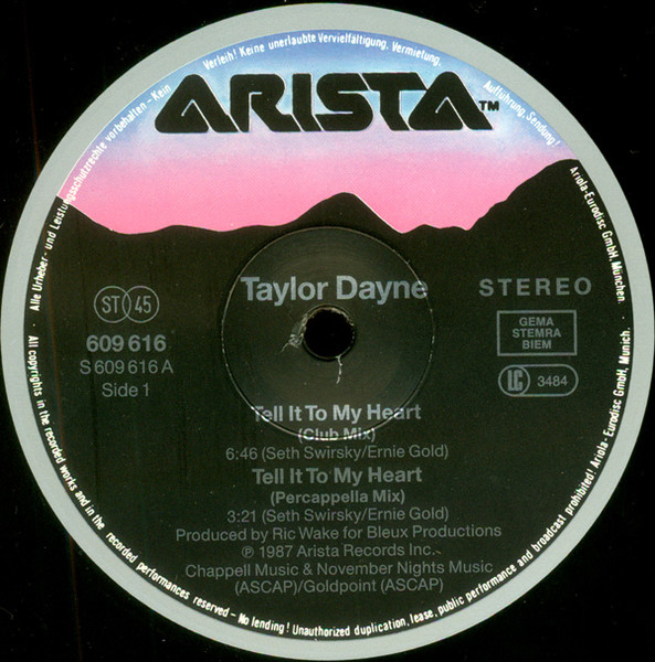 Taylor Dayne – Tell It To My Heart – Bild 3