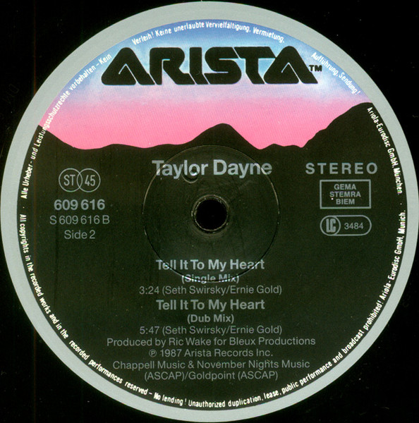 Taylor Dayne – Tell It To My Heart – Bild 4