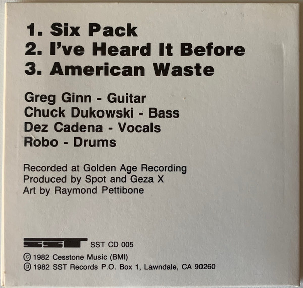 Black Flag – Six Pack (Mini-CD) – Bild 2